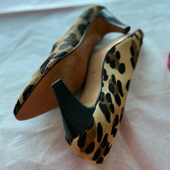 EUC VTG 70s Philip Joseph sz 38 calfskin leopard spring Caledonia Toronto - Picture 5 of 10